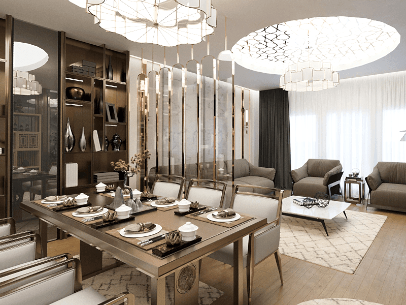 H.K. Luxury Living Room Design